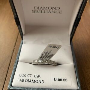 Kohl's Silver Lab Diamond Band